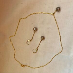 Elegant Gold and Silver Jewelry Set